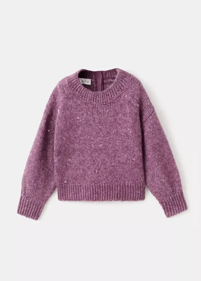 Strickpullover mit Pailletten