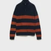 Strickpullover mit Perkins-Ausschnitt
