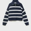 Strickpullover mit Perkins-Ausschnitt