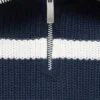 Strickpullover mit Perkins-Ausschnitt