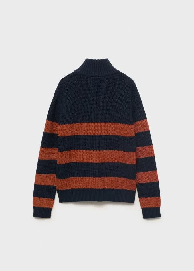 Strickpullover mit Perkins-Ausschnitt