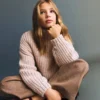 Strickpullover mit Rollkragen