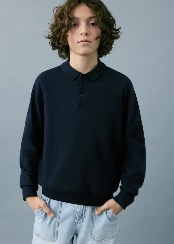 Strickpullover mit Rollkragen