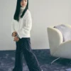 Strickpullover mit Rollkragen