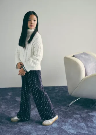 Strickpullover mit Rollkragen