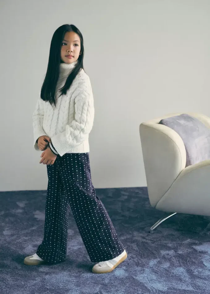 Strickpullover mit Rollkragen