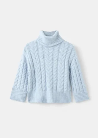 Strickpullover mit Rollkragen