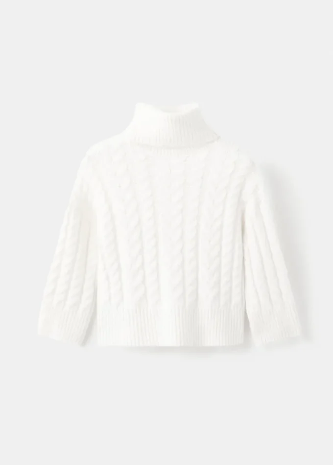 Strickpullover mit Rollkragen