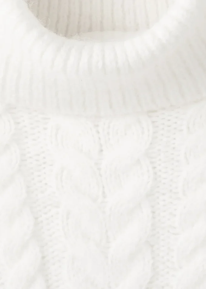 Strickpullover mit Rollkragen