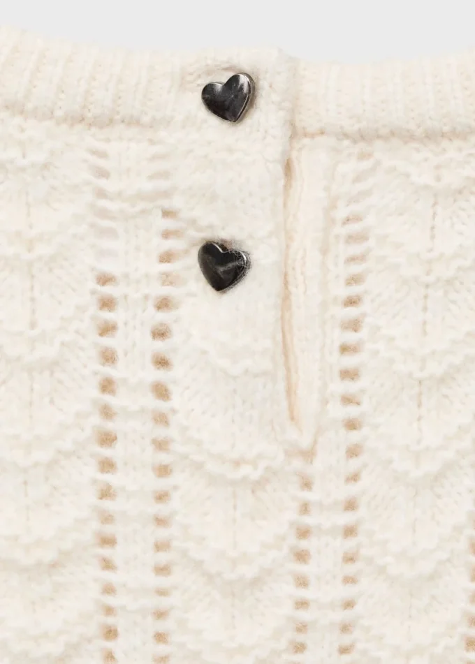 Strickpullover mit Rüschen