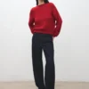 Strickpullover mit Rundhalsausschnitt