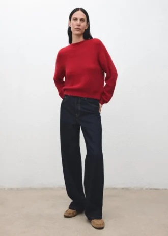 Strickpullover mit Rundhalsausschnitt