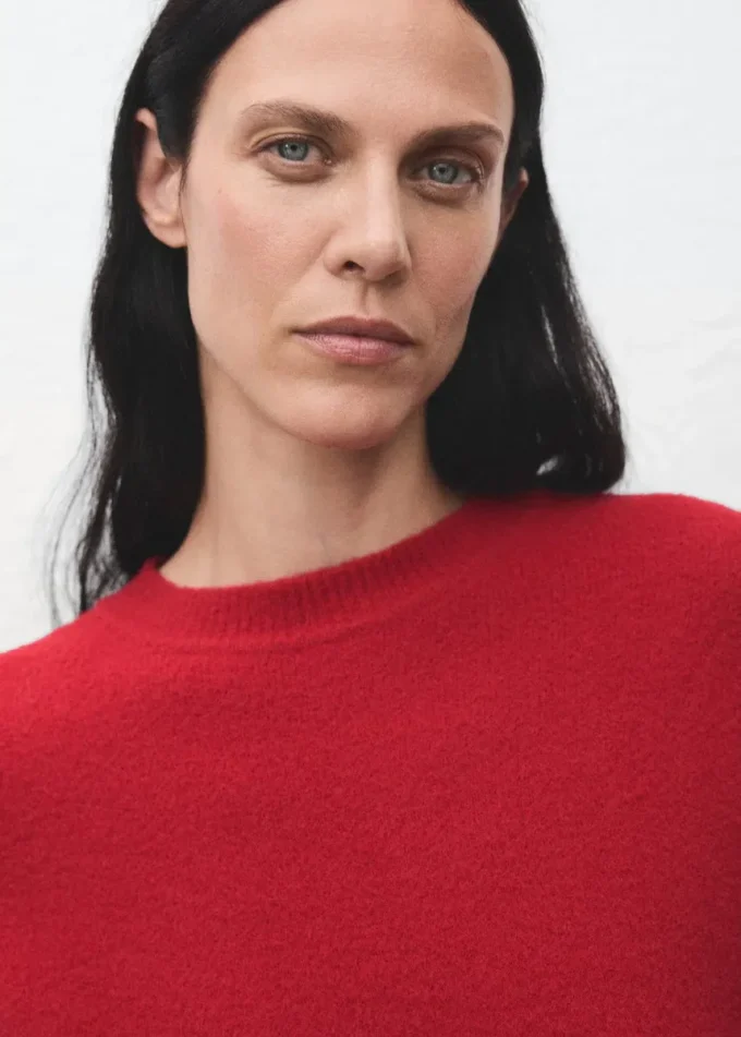 Strickpullover mit Rundhalsausschnitt