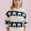 Strickpullover mit Sternen