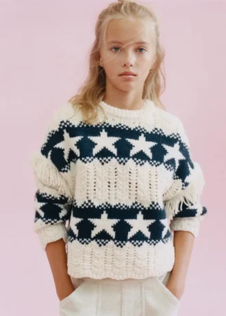 Strickpullover mit Sternen