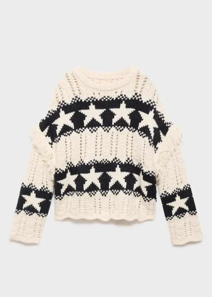 Strickpullover mit Sternen
