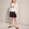 Strickpullover mit Stickerei