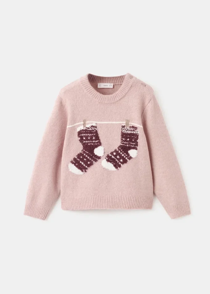 Strickpullover mit Stickerei