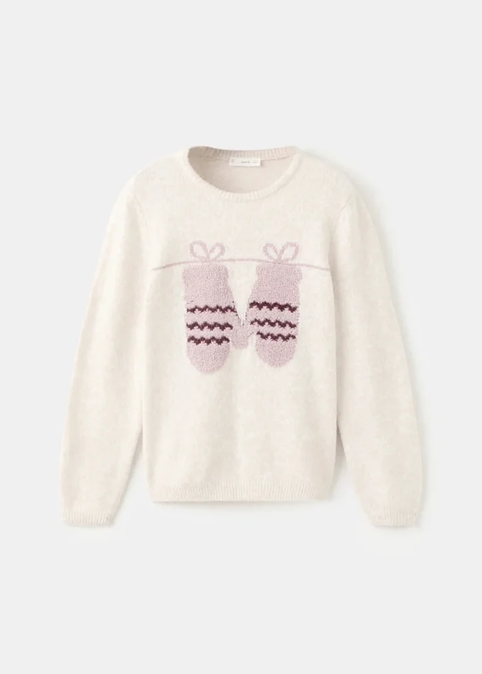 Strickpullover mit Stickerei