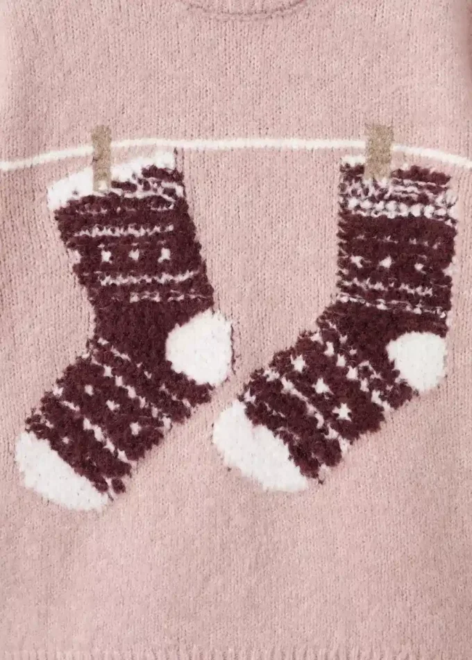 Strickpullover mit Stickerei