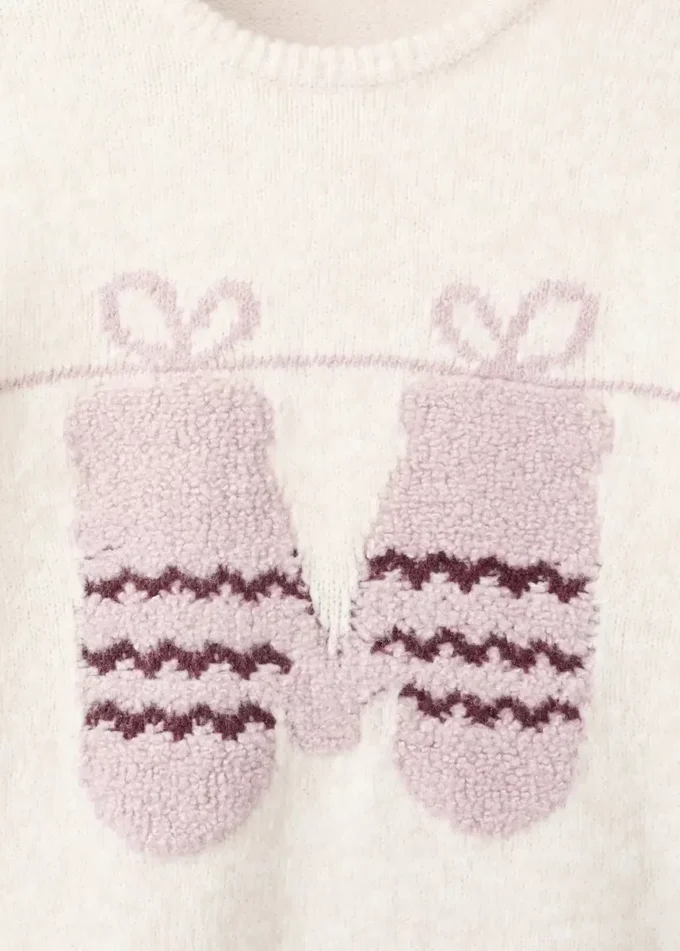 Strickpullover mit Stickerei