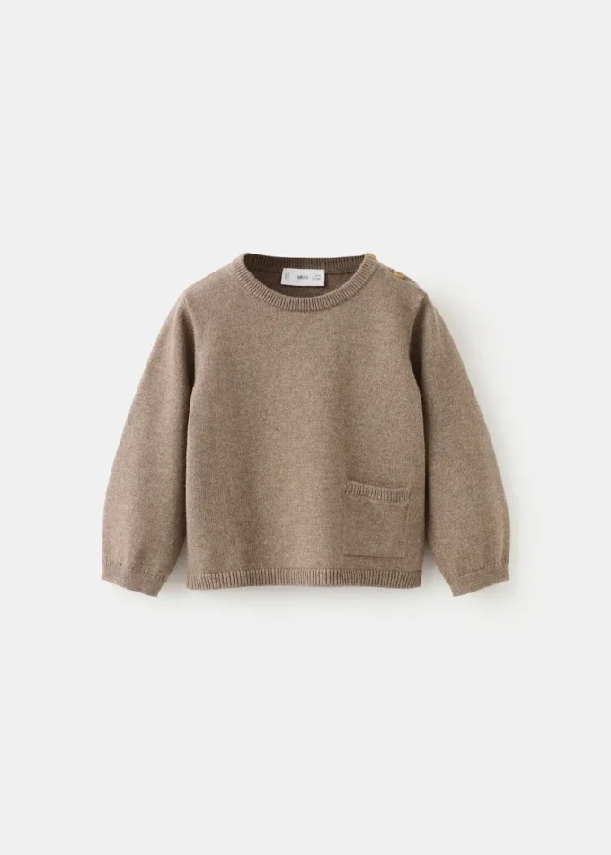 Strickpullover mit Tasche Strickpullover mit Tasche