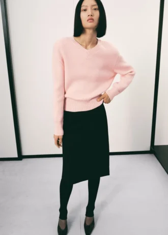 Strickpullover mit V-Ausschnitt