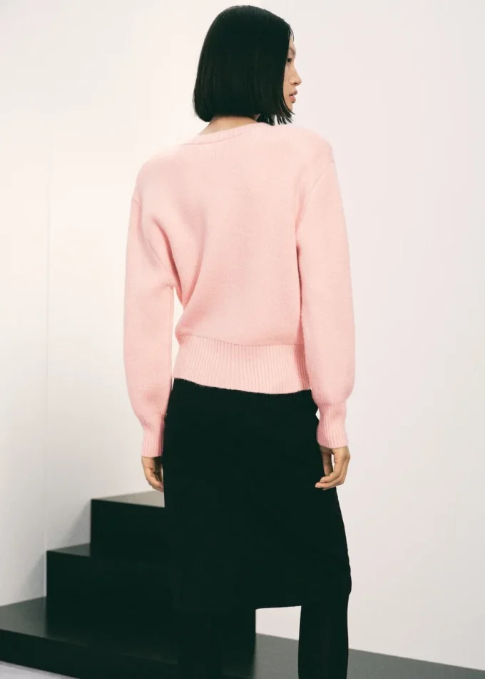 Strickpullover mit V-Ausschnitt