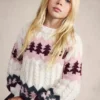 Strickpullover mit Weihnachtsmotiv