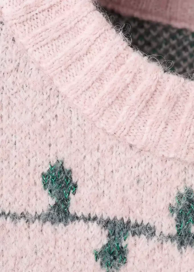 Strickpullover mit Weihnachtsmotiv