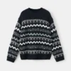 Strickpullover mit Zierbesatz