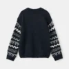 Strickpullover mit Zierbesatz