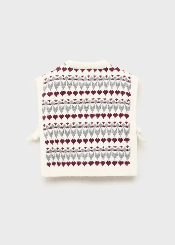 Strickweste mit Herzmuster Strickweste mit Herzmuster