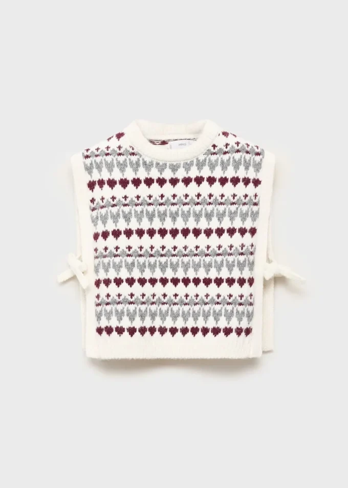 Strickweste mit Herzmuster Strickweste mit Herzmuster