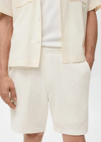 Strukturierte Strick-Shorts