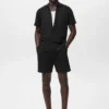 Strukturierte Strick-Shorts Strukturierte Strick-Shorts