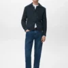 Strukturierte Strickjacke aus Wollmischung Strukturierte Strickjacke aus Wollmischung
