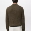 Strukturierter Polo-Pullover aus Baumwolle Strukturierter Polo-Pullover aus Baumwolle