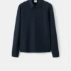Strukturierter Polo-Pullover aus Strick Strukturierter Polo-Pullover aus Strick