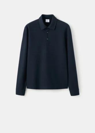Strukturierter Polo-Pullover aus Strick Strukturierter Polo-Pullover aus Strick