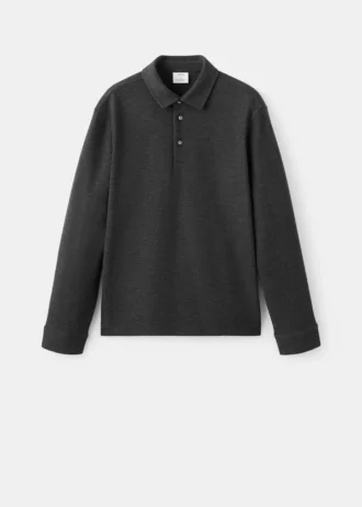 Strukturierter Polo-Pullover aus Strick Strukturierter Polo-Pullover aus Strick