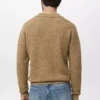Strukturierter Polo-Pullover aus Strick