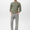 Strukturierter Pullover mit Fischgrätenmuster