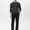 Strukturierter Pullover mit Fischgrätenmuster