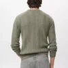 Strukturierter Pullover mit Fischgrätenmuster