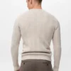 Strukturierter Pullover mit Fischgrätenmuster
