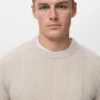 Strukturierter Pullover mit Fischgrätenmuster