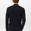 Strukturierter Pullover mit Perkins-Ausschnitt