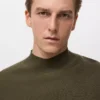 Strukturierter Pullover mit Perkins-Ausschnitt