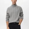Strukturierter Rollkragenpullover
